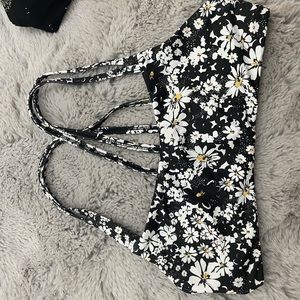 Jolyn size medium sunflower top sports bra/ bikini top